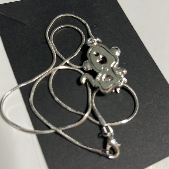 Adorable Monkey Chimp crystal necklace - Picture 5 of 7